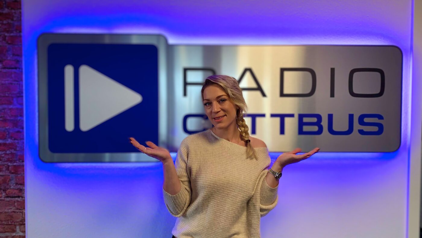 Natalie Frank zu Gast bei Radio Cottbus
