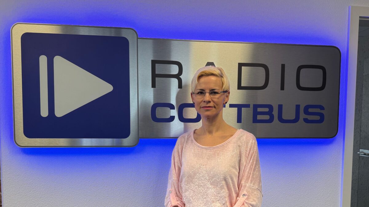 Nicole Haidan im radio Cottbus Studio