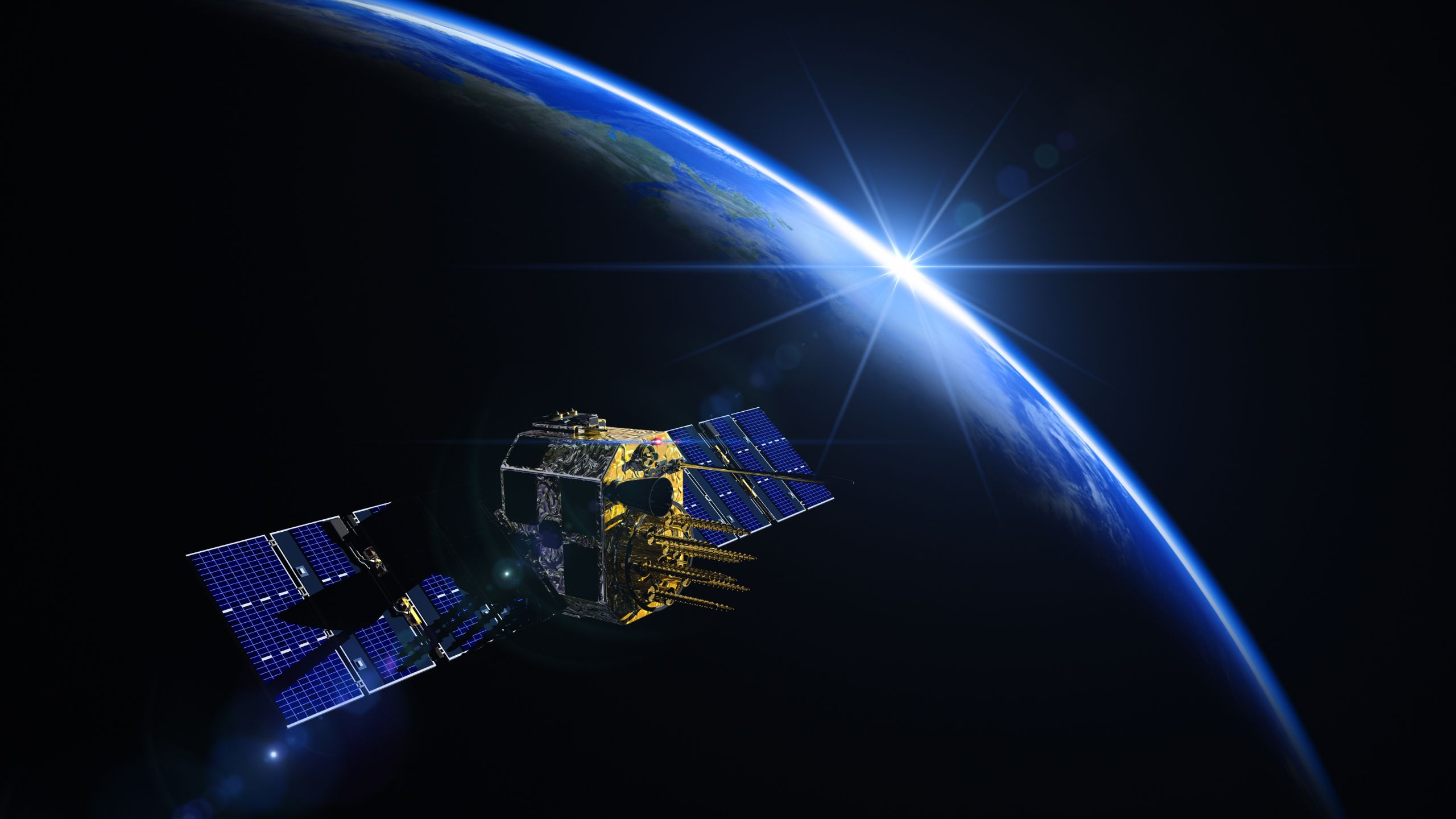 Satellit im Weltraum