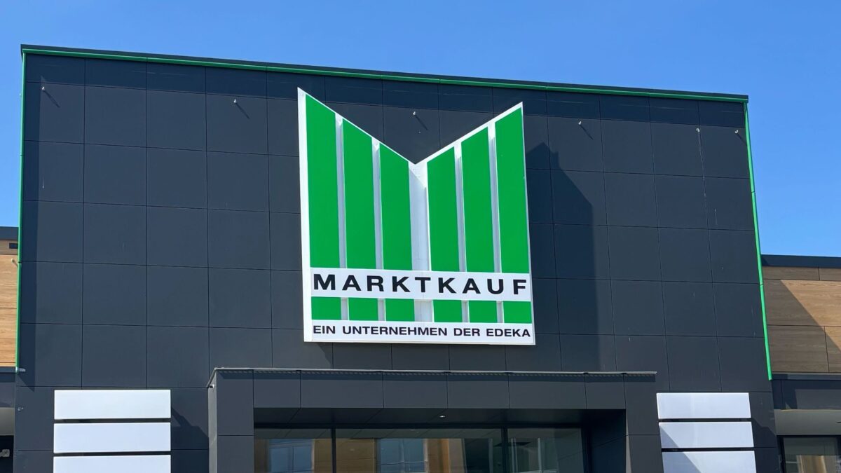 Marktkauf im Lausitzpark - Das Schild