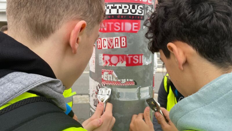 BOS-Schüler räumen auf: Energie Cottbus bedankt sich für Aktion
