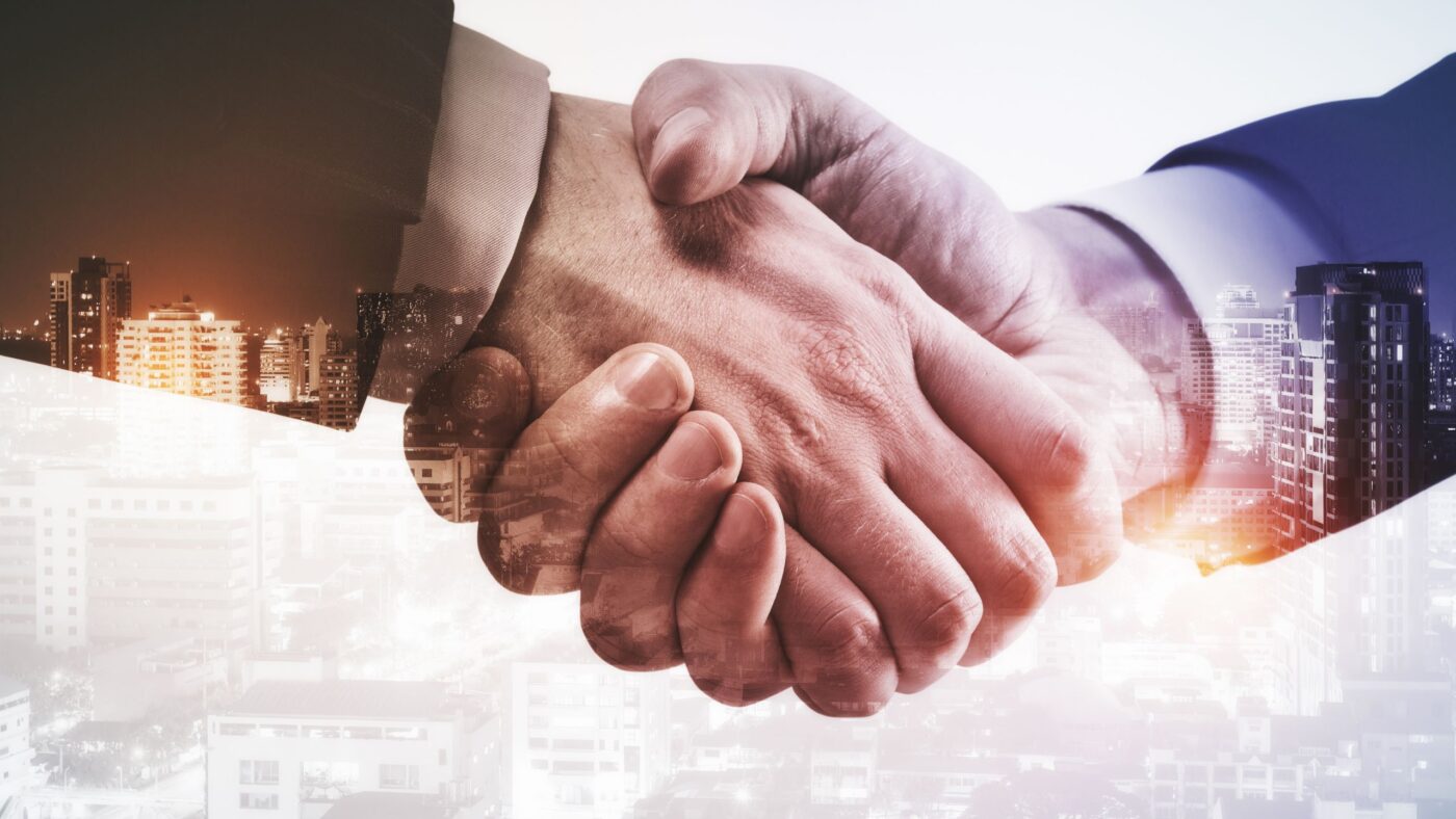 Das Bild visualisiert eine Partnerschaft