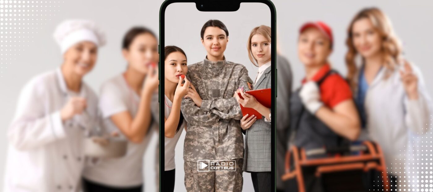 6 Frauen die fotografiert werden