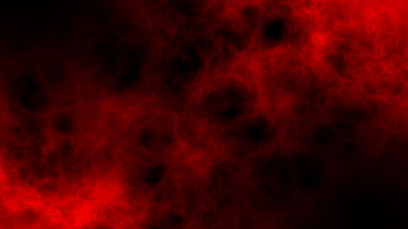 Roter Rauch durch Bengalische Fackeln bei FCE Spiel