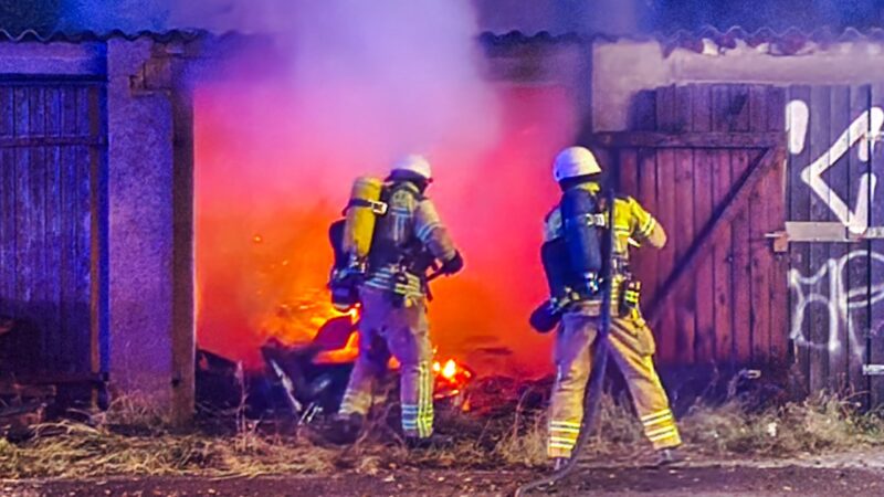 Garagenbrand in Cottbus – Feuerwehr verhindert Schlimmeres