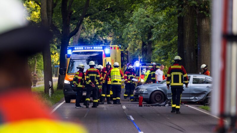 Feuerwehr-Einsätze in Kolkwitz: Flächenbrand und schwerer Unfall
