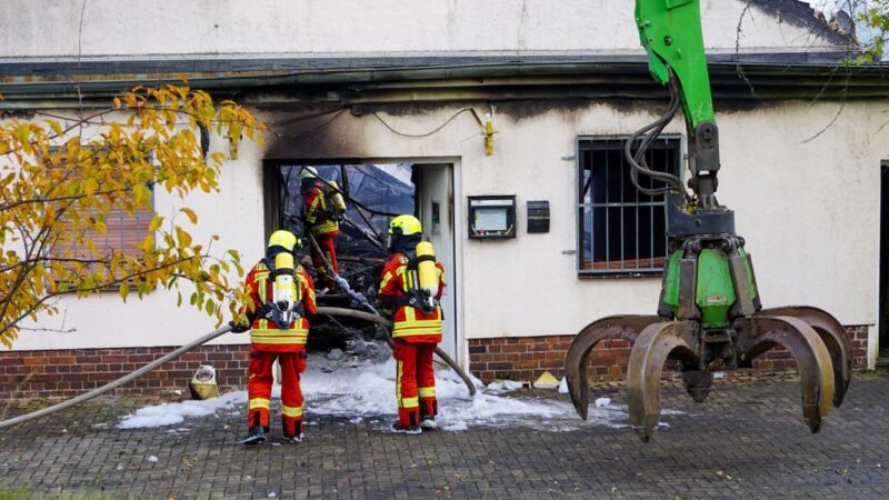 Großbrand in Freienhufen: Fitnessstudio 247 komplett zerstört