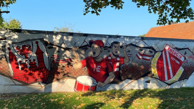 Graffiti-Projekt macht Schmellwitzer Oberschule bunter