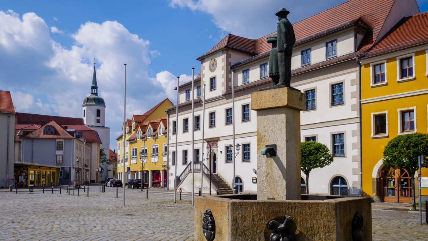 Stadt Hoyerswerda Marktplatz