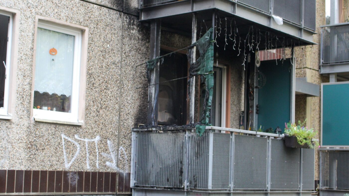 Brand Cottbuser Mehrfamilienhaus (c) ©Rene Lehmann / Blaulichtreport Lausitz