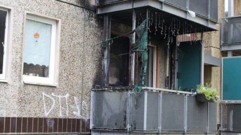 Brand in Mehrfamilienhaus in Cottbus