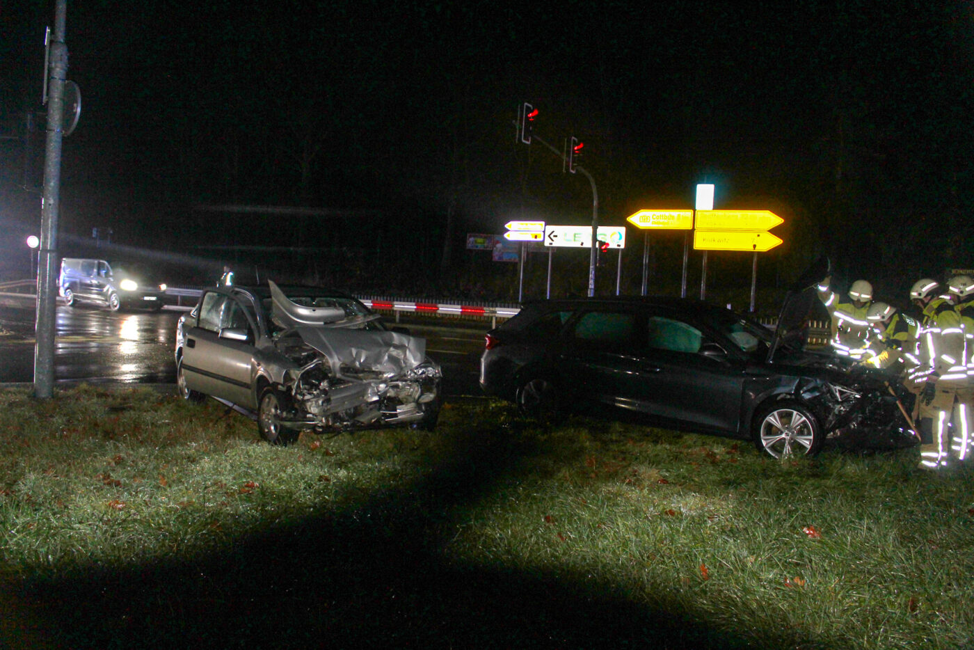 Schwerer Verkehrsunfall A15 Cottbus-West