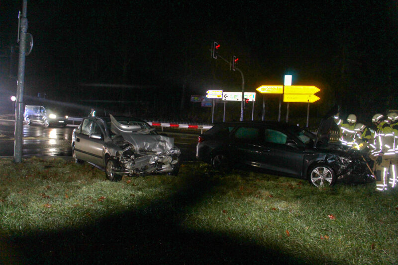 Schwerer Verkehrsunfall bei Cottbus: Zwei Menschen verletzt