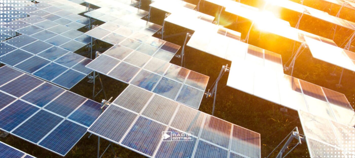 Solarzellen für den Solarpark in Schacksdorf