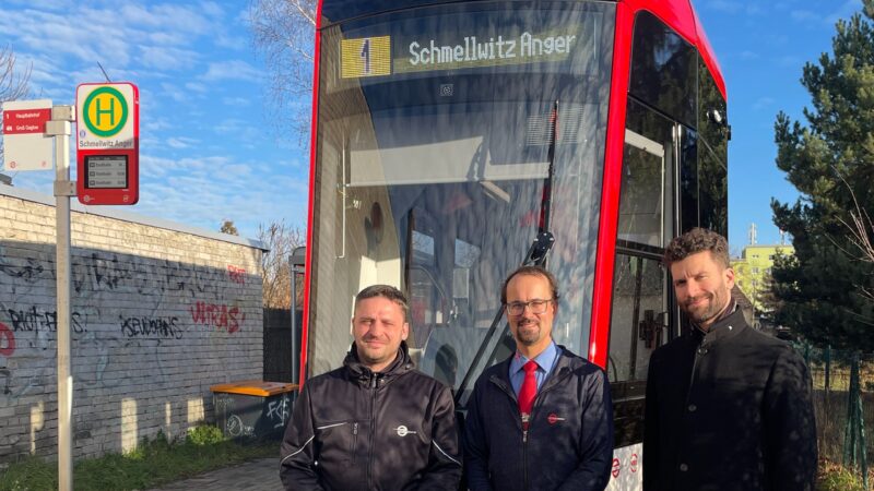 Comeback der Straßenbahnlinie 1 in Cottbus