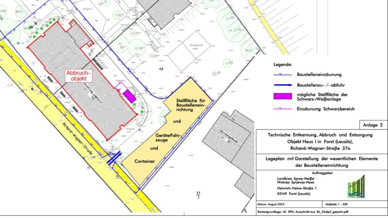 Zukunftscampus Spree-Neiße: Abbrucharbeiten starten Ende Januar