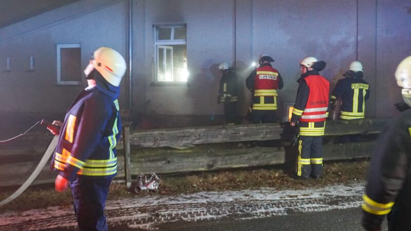 Gebäudebrand in Jocksdorf