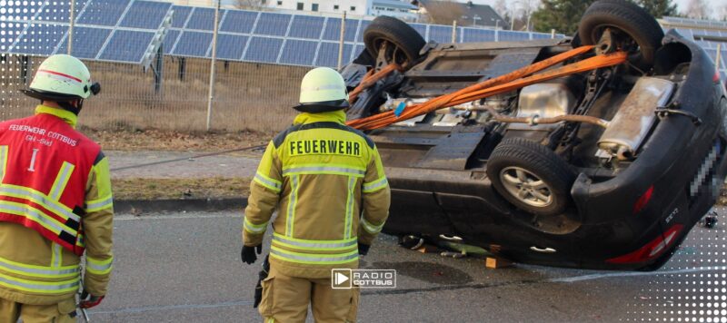 Schwerer Verkehrsunfall in Cottbus-Gallinchen