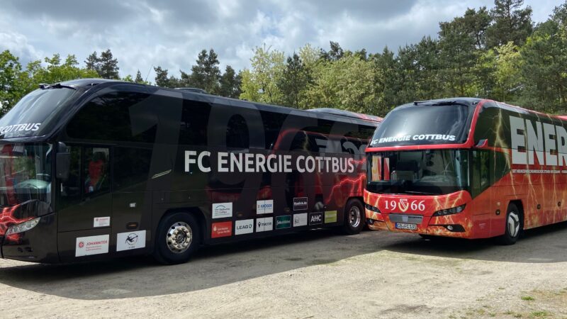 Neuer Mannschaftsbus für Energie Cottbus