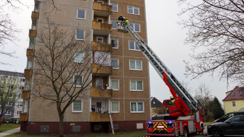 Feuer in Senftenberg: Wohnung nach Brand nicht mehr bewohnbar