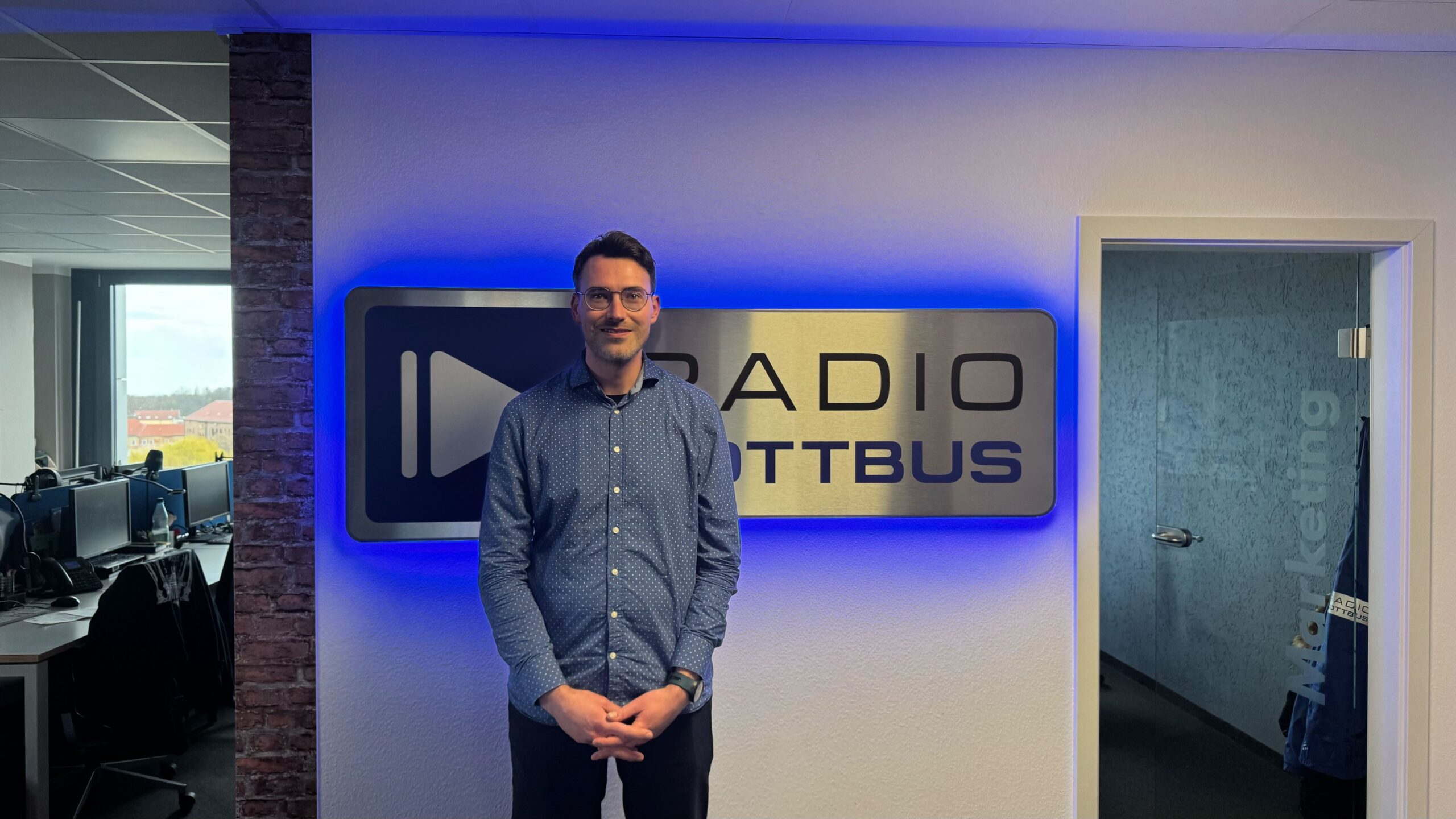 Marco Bedrich, er ist Bezirksgeschäftsführer ver.di Bezirk Cottbus