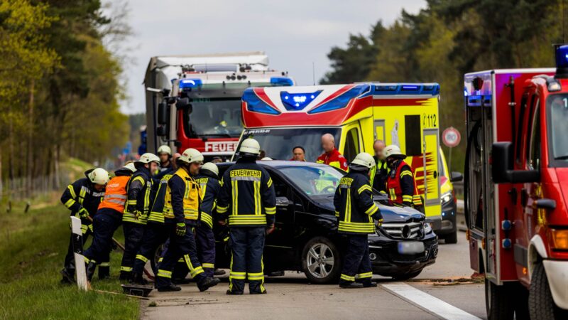 Unfall auf A15 bei Cottbus sorgt für Vollsperrung