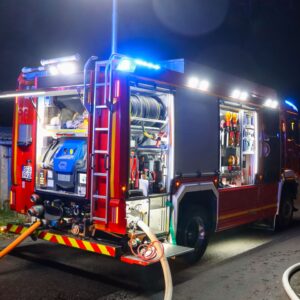 Brand in Stadtpark in Senftenberg