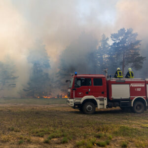 Waldbrand in Jüterbog