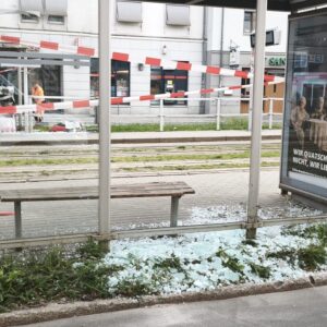 Fahrkartenautomat in der Sandower Hauptstraße in Cottbus gesprengt