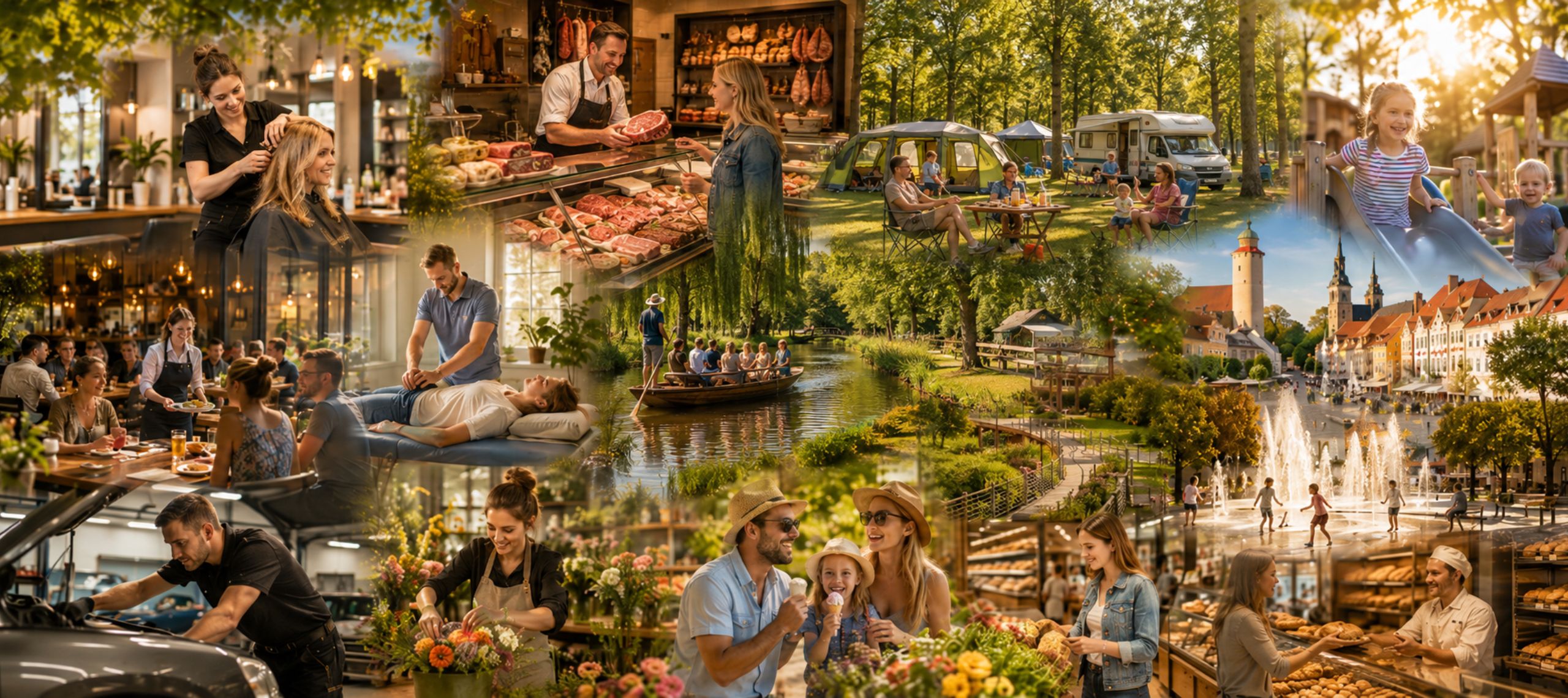 Eine Collage zu den Rubriken der Wahl der "Besten 10 der Lausitz"