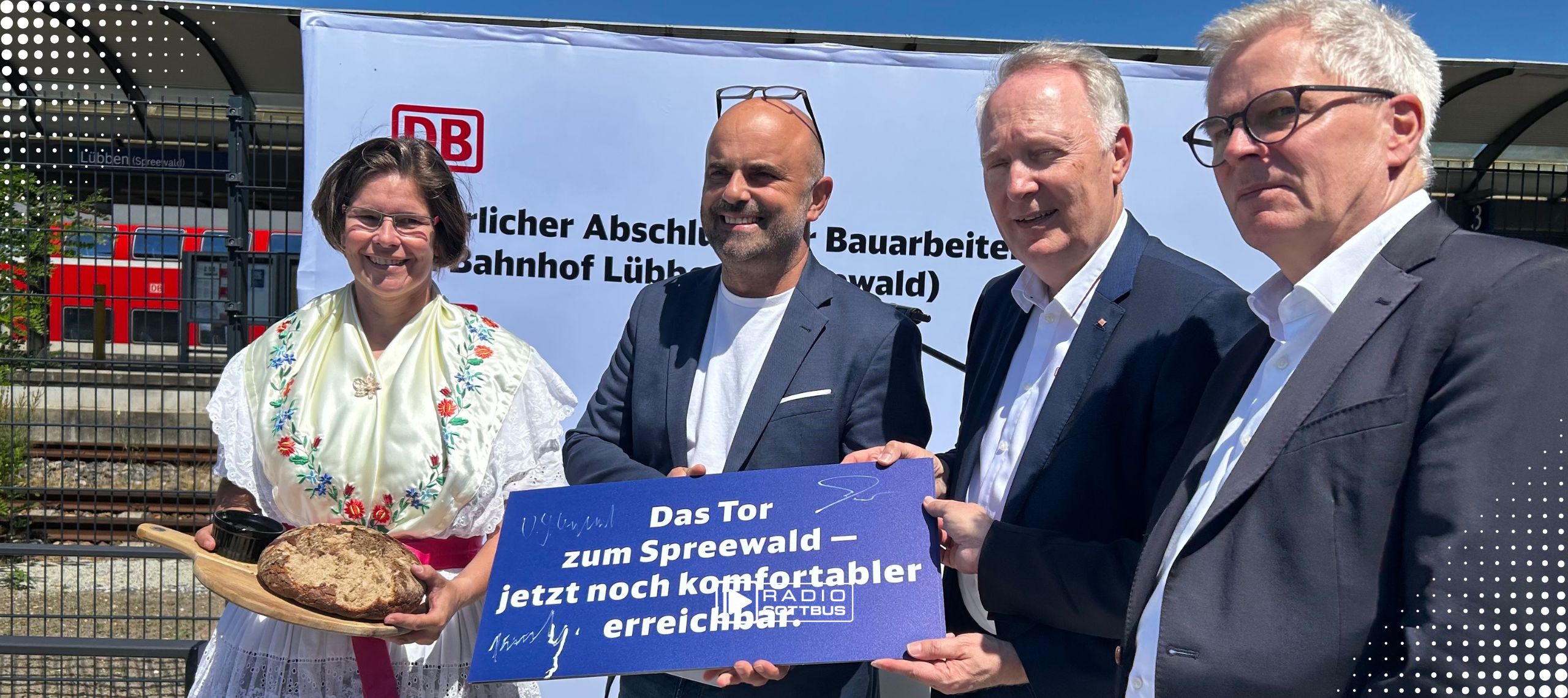Bahnhof Lübben einweihung