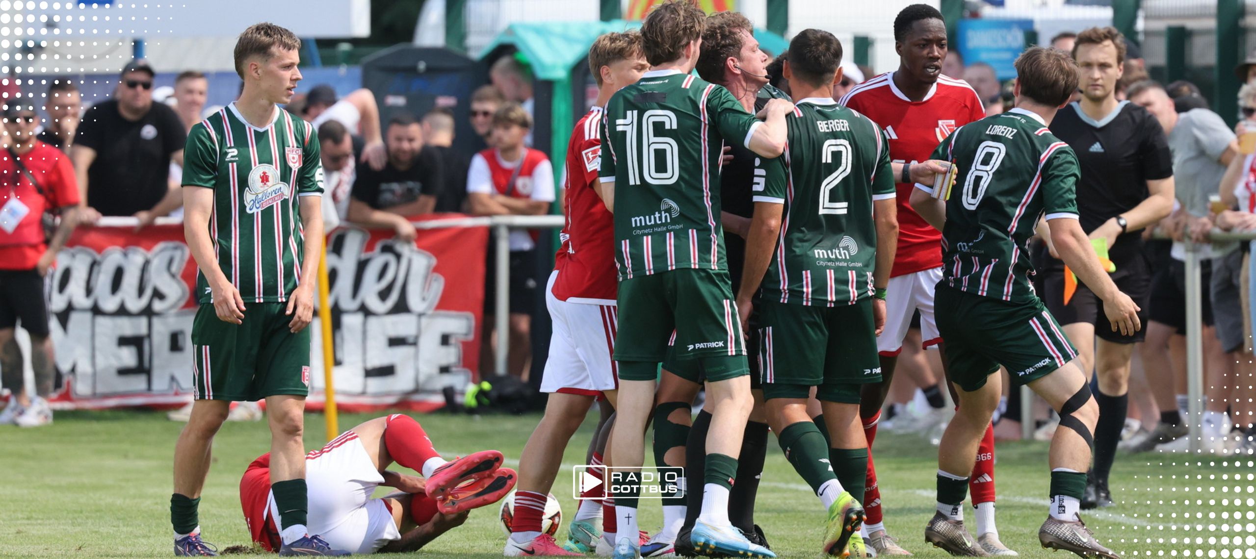 Nach rassistischen Beleidigungen gegen King Manu beendet Energie Cottbus das Testspiel in Finsterwalde vorzeitig. Zuvor führte der FCE mit 2:0.