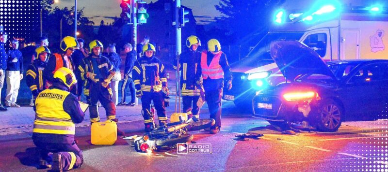 Simson-Fahrerin bei Unfall in Spremberg verletzt
