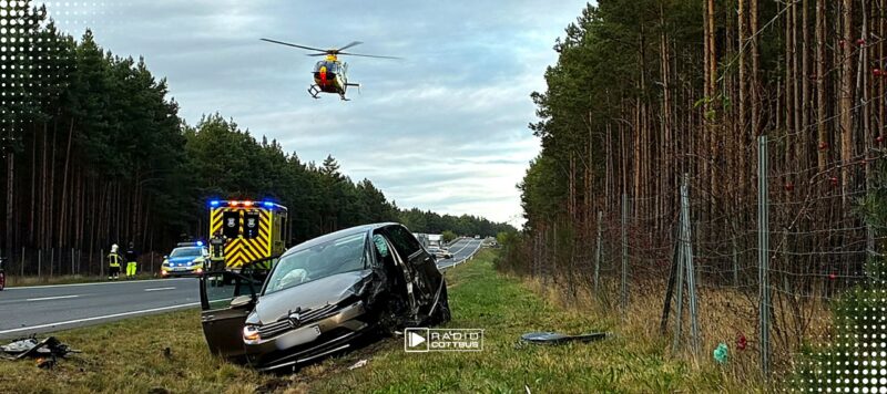 Schwerer Unfall auf der B96 bei Hoyerswerda: Zwei Schwerverletzte und stundenlange Vollsperrung